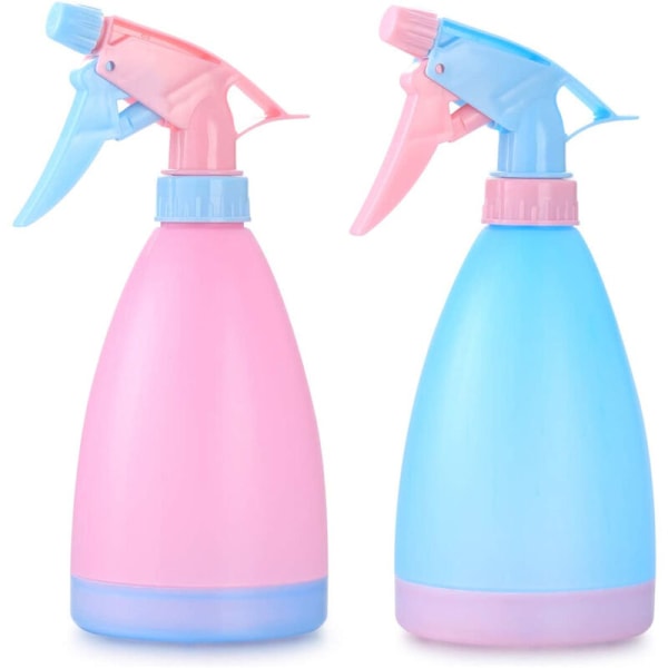 2x Multifunksjonell Sprayflaske 500ml Plast Hage Sprayflaske