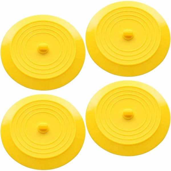 4-pack sugkopp badpropp, silikon sugkopp propp, 6 tum universell badkarspropp för badrum och kök