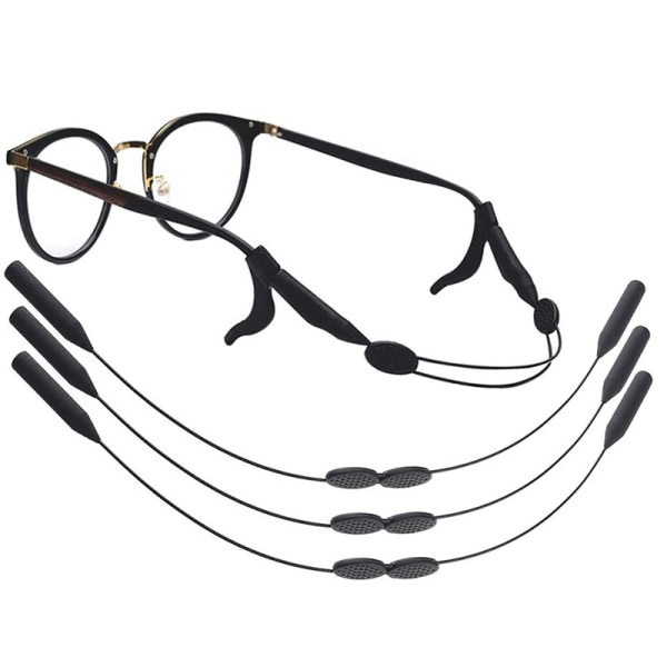 6-pack justerbara solglasögonremmar Sportglasögonhållare unisex E