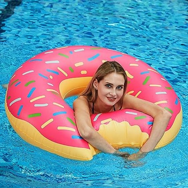 1 st Pool Buoy, Vuxen Donut Buoy, Rund Buoy, Uppblåsbar Pool