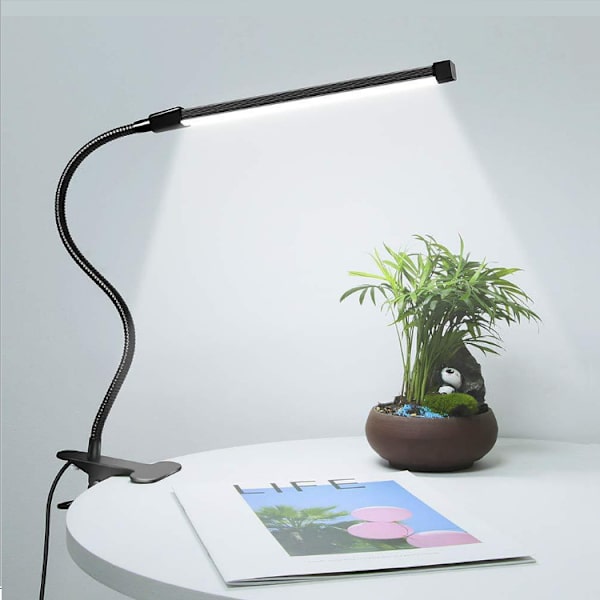 1pc USB-klämma skrivbordslampa flexibel läs-LED-lampa