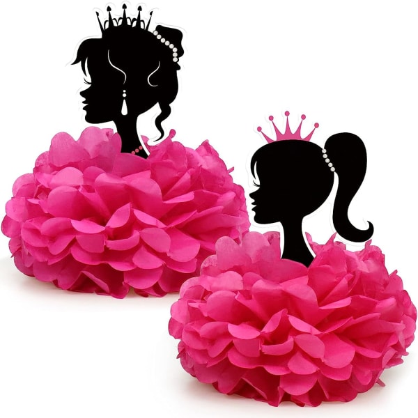 6 st Princess Centerpieces Flick Dekoration Centerpieces