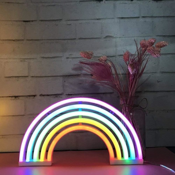 Rainbow Led Neon Lights Art Colorful Neon Lamp Indoor Night Light