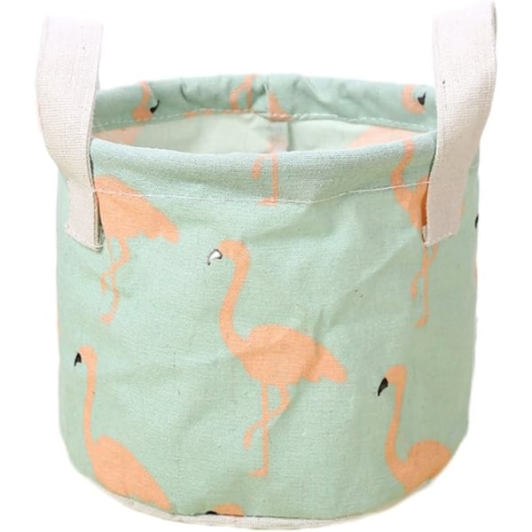 Mini Flamingo Tyg Tvättkorg Fällbar Vattentät Förvaring