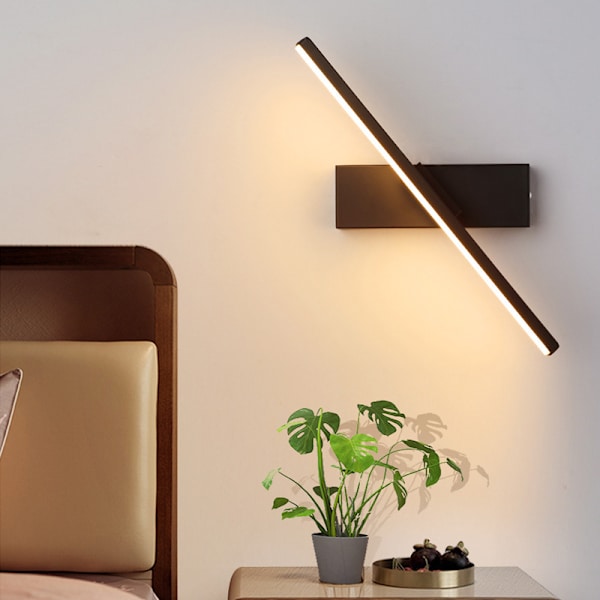 Dimbar LED-vägglampa för inomhusbruk, 330° rotation, 6W, varmvit, 30 cm