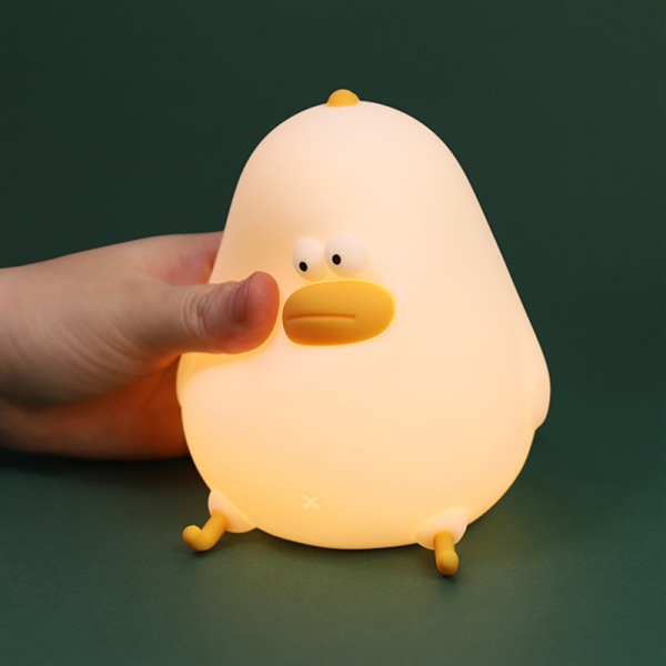 Liten fet kyckling LED silikonljus USB-laddning dimbar timer w