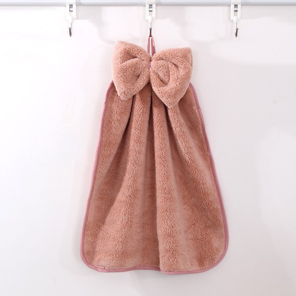 Sæt med 4 hængende håndklæder med butterfly, koralfløjl mikrofiber