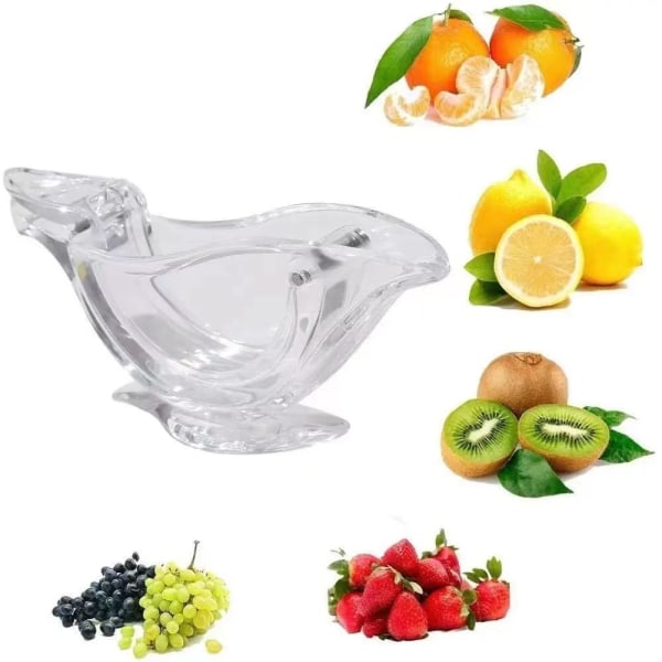 Mini - transparent citronpress i form av en fågel