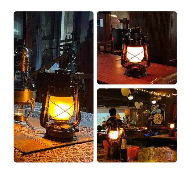 1 stycken, lampa, led stormlampa, vattentät dekorativ lykta b479 | Fyndiq