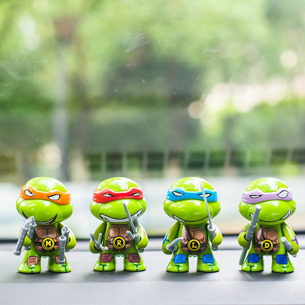 3 Turtle Actionfigurer, 4-pack Turtle Leksaker Födelsedagspresenter till barn Vänner