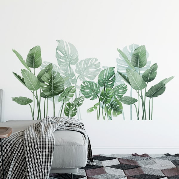 Tropical Plant Palm Leaf Stickers, Tropical Plant Wall Stickers S