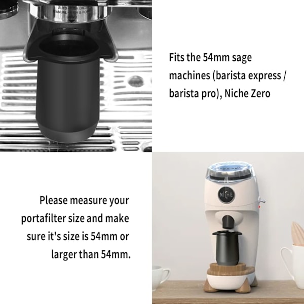 54mm Mätkopp, Espresso Mätkopp, Kaffe Mätbehållare, Kaffe