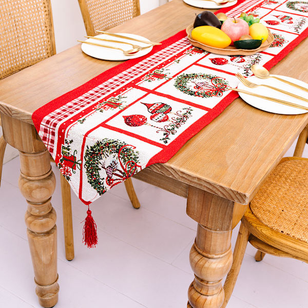Julbordlöpare, 1 st festlig julbordsdekoration Chr