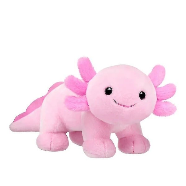 23cm Nydelig Stående Axolotl Kosedyr Plysjleke Rosa Bygg En