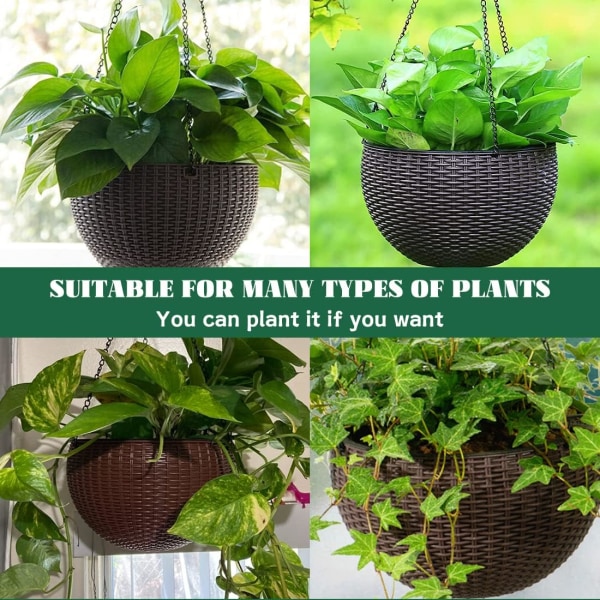 Hanging Flower Pots Hanging Plant Basket Indoor Outdoor Hanging P