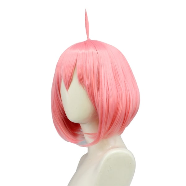 Ania peruk cos peruk Ania Fujie kort hår simulering rosa hårbotten cosp