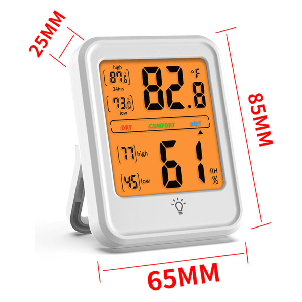 Profesjonelt innendørs hygrometer termometer fuktighet og rom