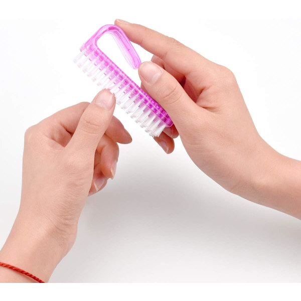 4 st nagelborstar, plast hand nagelborste hand rengöringsborste