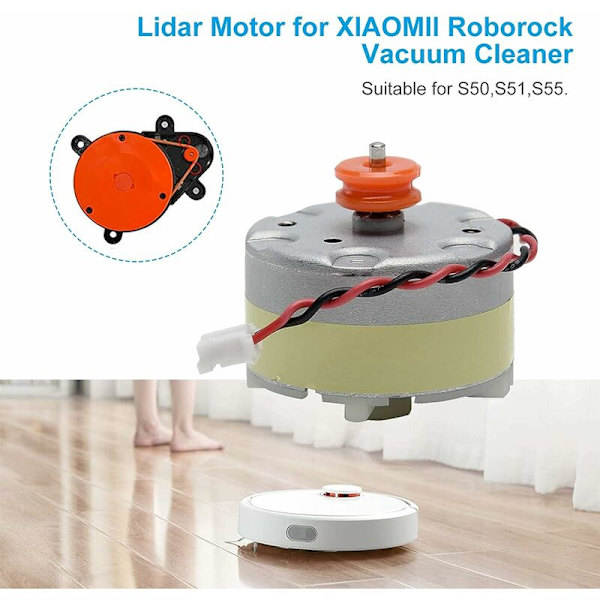 Motor Elektrisk Motor, LDS Lidar Laser Avståndssensor Metall Elektrisk Motor för Xiaomi Roborock S50/S55