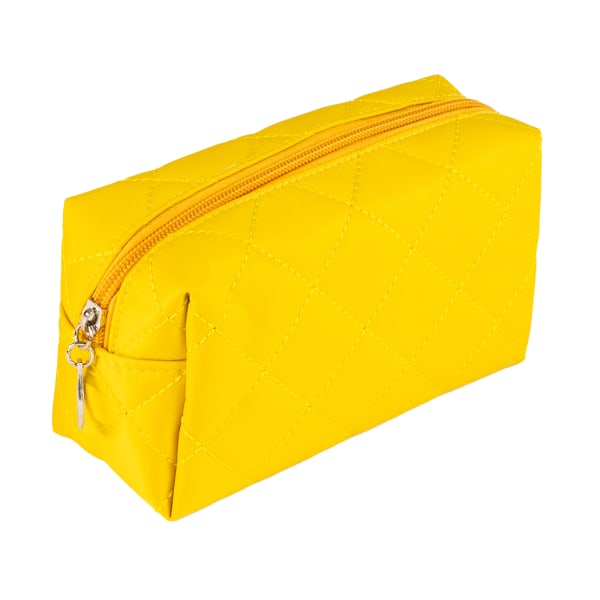 Smidig sminkväska eller korthållare i gul gul 18x11,5x4 cm