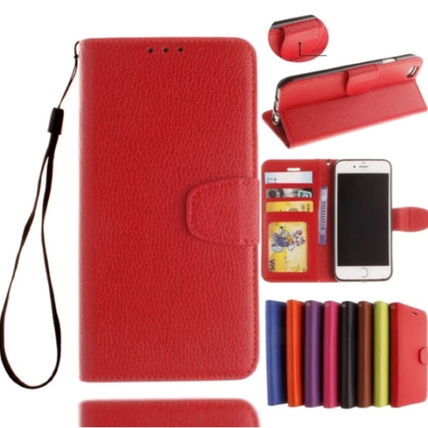 Slitstarkt Stilsäkert Plånboksfodral iPhone 8 Plus (MAX SKYDD) Rosa