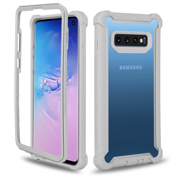 Samsung Galaxy S10 - Skyddande Effektfullt Fodral (ARMY) Grå