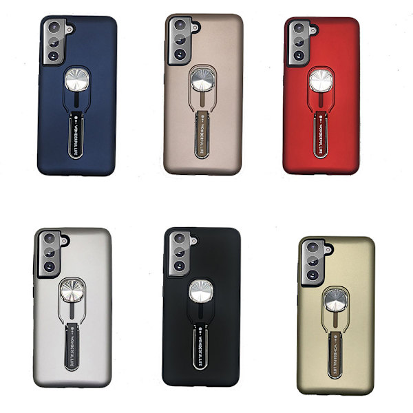 Samsung Galaxy S21 Plus - Stils�kert Skal med H�llare Guld