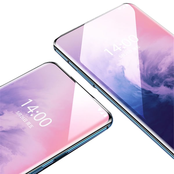 OnePlus 7 Pro 2-PACK Mjukt Skärmskydd PET 9H 0,2mm Transparent/Genomskinlig