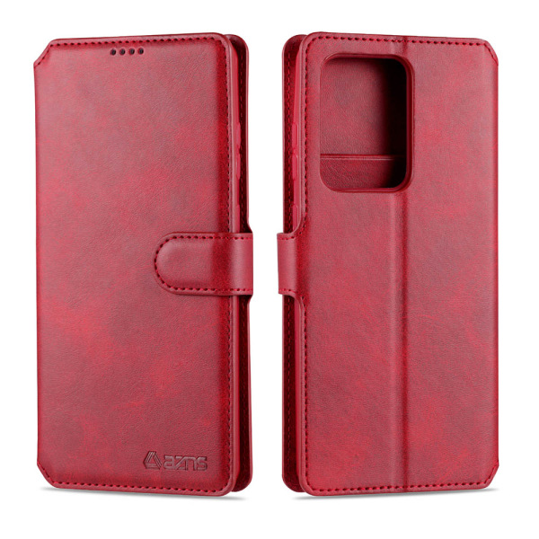 Praktiskt Plånboksfodral - Samsung Galaxy A51 Röd