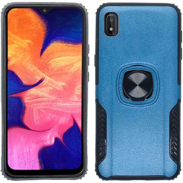 Elegant Skyddsskal med Ringhållare LEMAN - Samsung Galaxy A10 Roséguld