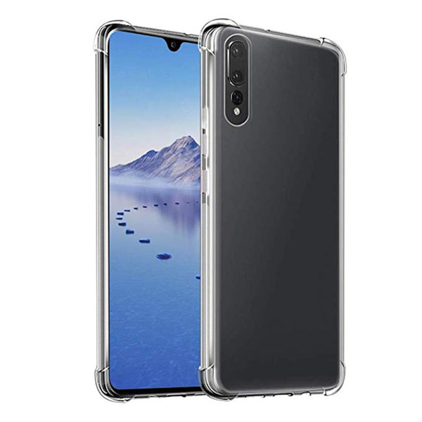 Extra Skyddande Silikonskal (Tjock kant) - Huawei P30 Transparent
