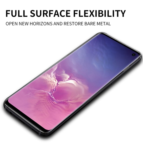 3-PAKKER Samsung Galaxy S10e myk PET-skjermbeskytter foran og bak Transparent