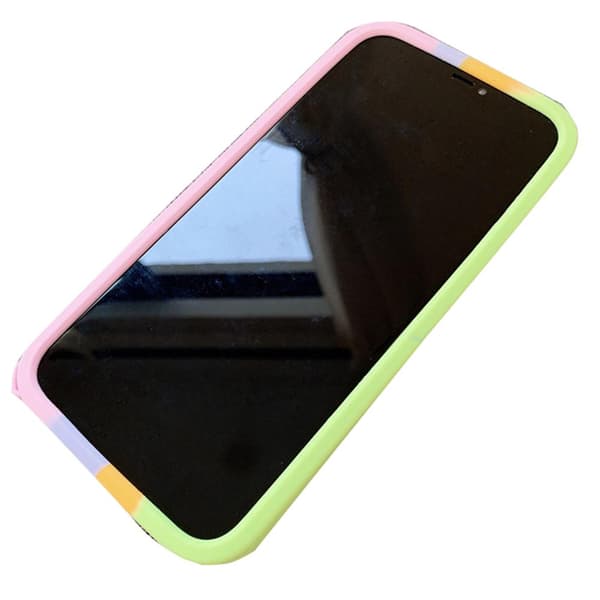 iPhone 12 Pro - Mjukt Fidget Pop It Simple Dimple Silikonskal Rosa-Blå-Gul-Grön