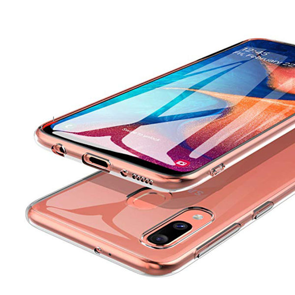 Samsung Galaxy A20E - Skyddande Silikonskal (FLOVEME) Transparent/Genomskinlig