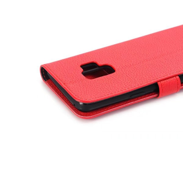 Samsung Galaxy S9Plus - Glatt deksel med lommebok Röd