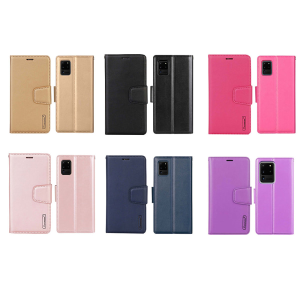 Samsung Galaxy S20 Ultra - Stilsäkert Plånboksfodral HANMAN Guld
