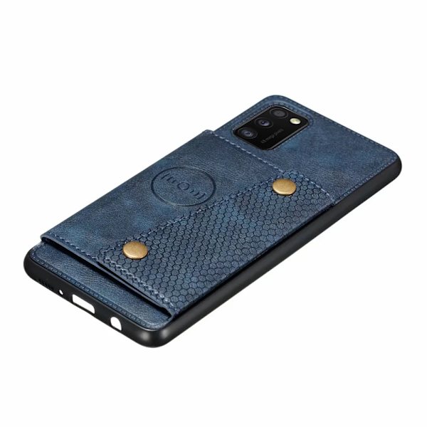 Skal med Korthållare - Samsung Galaxy A41 Grå