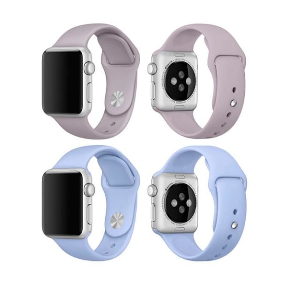 Apple Watch 42mm - Smarta Silikonarmband LEMAN (Original) Valnöt M