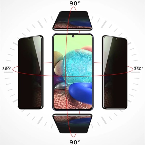 Samsung Galaxy S20 FE Anti-Spy skjermbeskytter HD 0,3 mm Svart