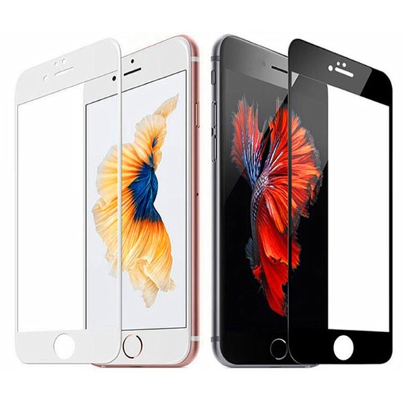 iPhone 8 4-PACK näytönsuoja 2.5D kehys 9H 0.3mm HD-Clear Svart