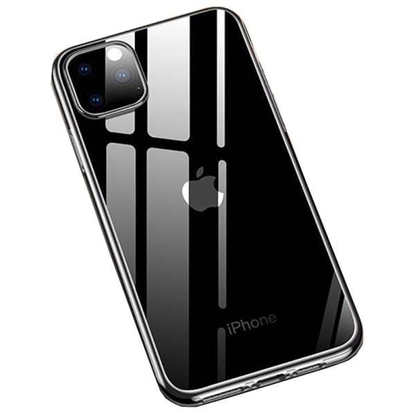 iPhone 11 Pro Max - Genomtänkt Silikonskal Svart