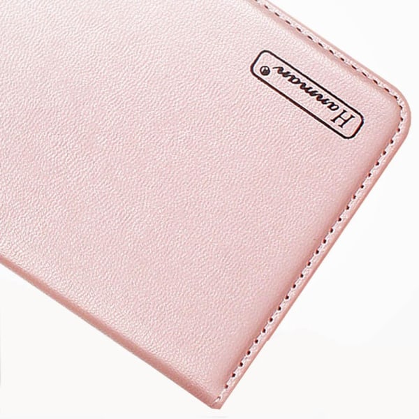 Samsung Galaxy Note 20 - Elegant Wallet Case (HANMAN) Rosaröd