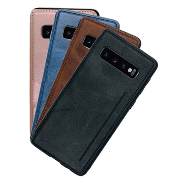 Elegant Smart Skal Kortfack (Hanman) - Samsung Galaxy S10 Plus Svart