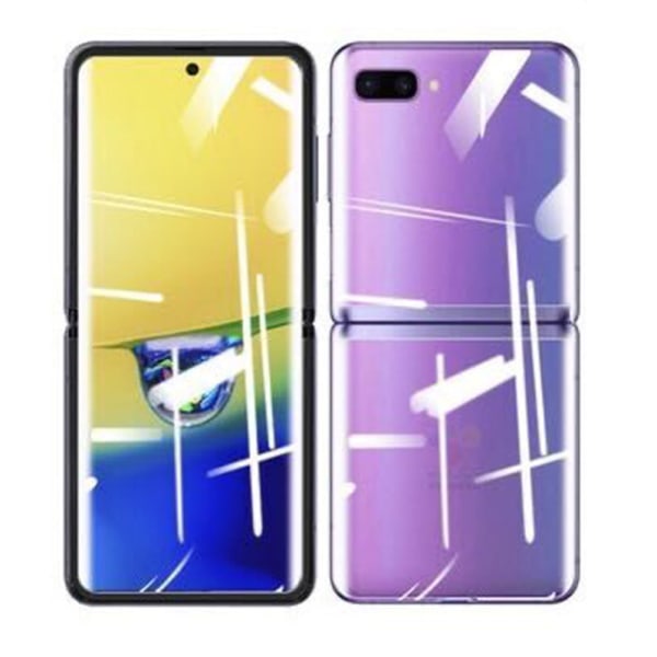 Galaxy Z Flip - Skärmskydd (3 in 1) Hydrogel - Fram- & Baksida Transparent