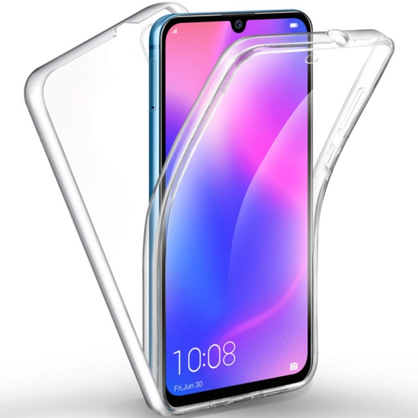 Huawei Y5 2019 - Kaksipuolinen silikonikuori Transparent/Genomskinlig