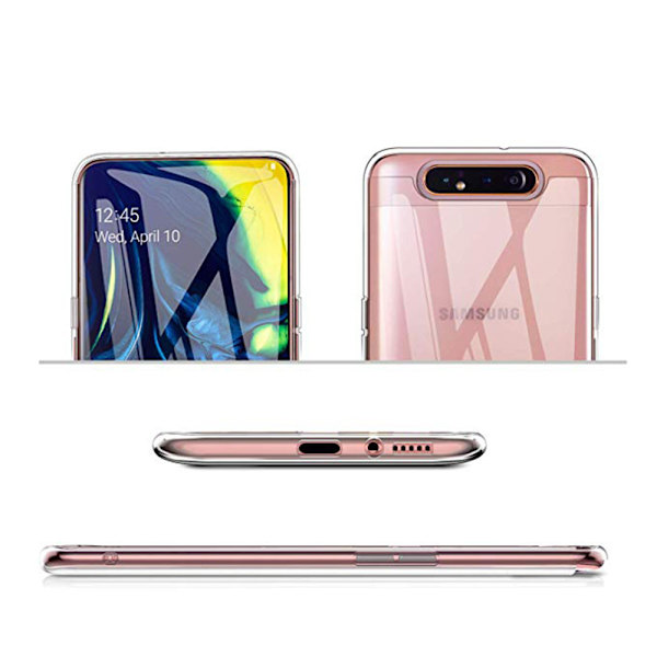 Silikonskal - Samsung Galaxy A80 Transparent/Genomskinlig