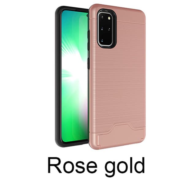Genomtänkt Skal med Kortfack - Samsung Galaxy S20 Plus Grön