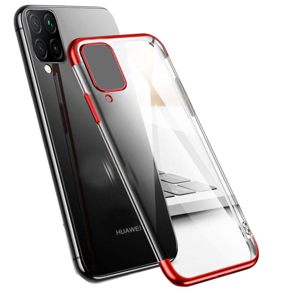 Huawei P40 Lite - Stilfuldt beskyttende silikonecover (Floveme) Röd