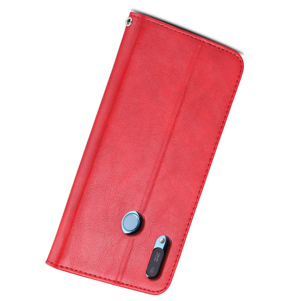 Huawei Y6 2019 - Profesjonelt stilig lommebokdeksel Röd