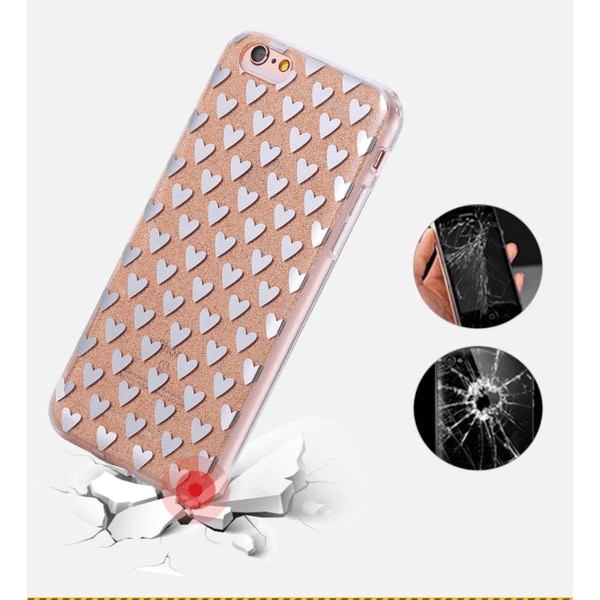 iPhone 6/6S Elegant Crystalheart-deksel fra FLOVEME ORIGINAL Lila